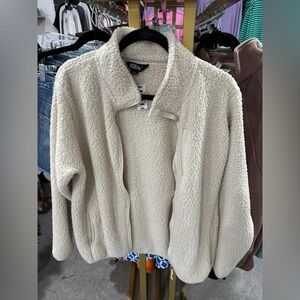 Eddie Bauer Women's Off-White Teddy Jacket